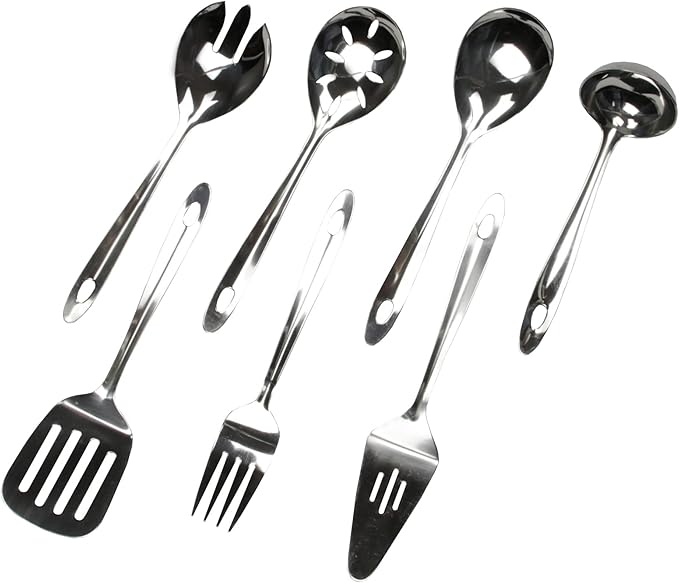 Chef Craft Select Small Salad Serving Fork, 9.5 inches, Stainless Steel