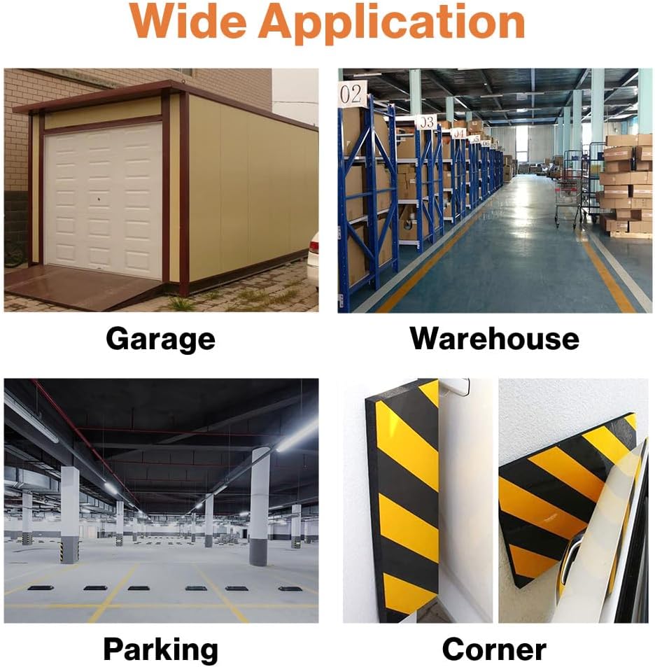 Garage Wall Protector for Car Doors, 4 Pack 15.7" x 9.8" Wall Corner Guard for Parking Garages, Edge Protector Foam, Protect Your Car, Garage Corner Edge and Bumpers Corner Guards