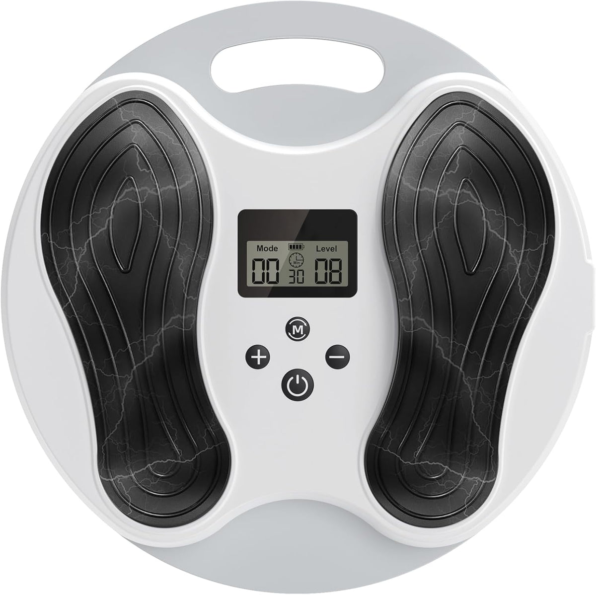 EMS Foot Massager for Neuropathy Relief, TENS Foot Nerve Circulation Stimulator for Pain Relief, Muscle Stimulator with 4 Body Pads, Relieves Swelling, Cramps, Plantar Fasciitis