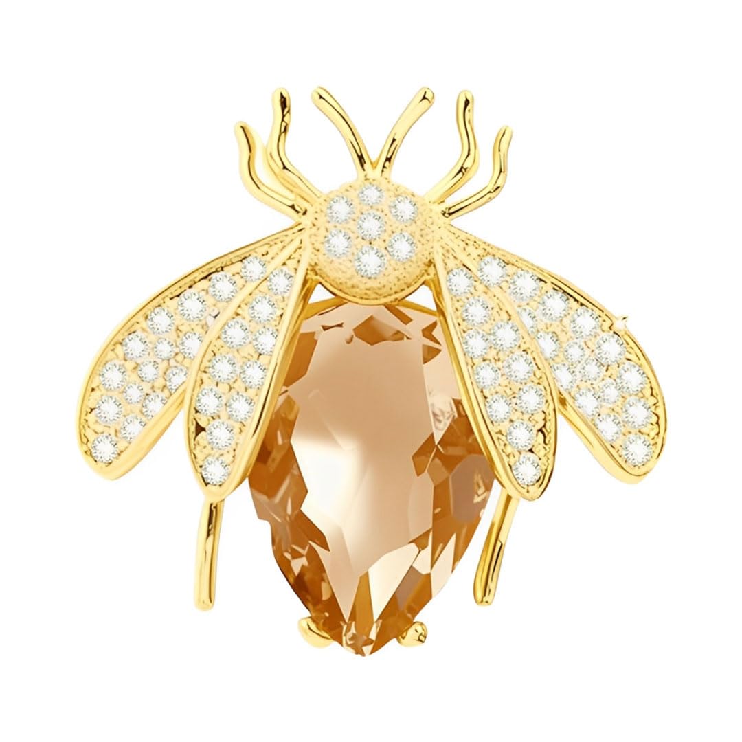 Crystal Bee Brooch for Women Zirconia Bee Pin Bee Jewelry Birthday Mother's Day for Mother Wife Girlfriend