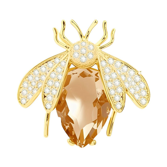 Crystal Bee Brooch for Women Zirconia Bee Pin Bee Jewelry Birthday Mother's Day for Mother Wife Girlfriend