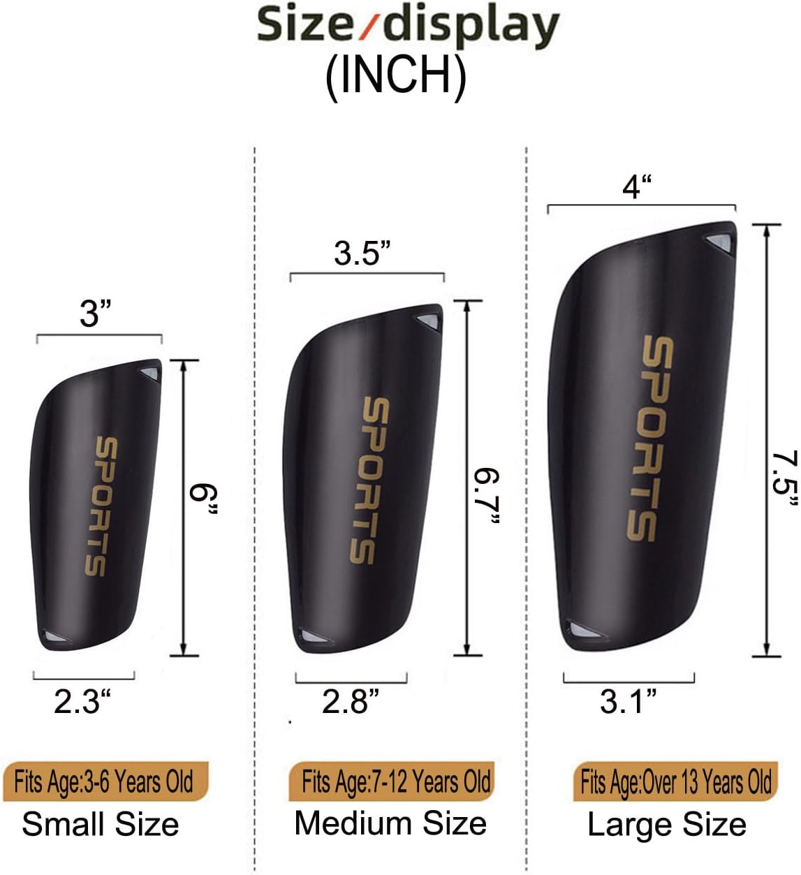 Soccer Shin Guards for Kid Youth Teen Adult - Shin Guards Sleeves with Inserted Pocket Cushion Protection Reduce Shocks and Injuries for TeamSports