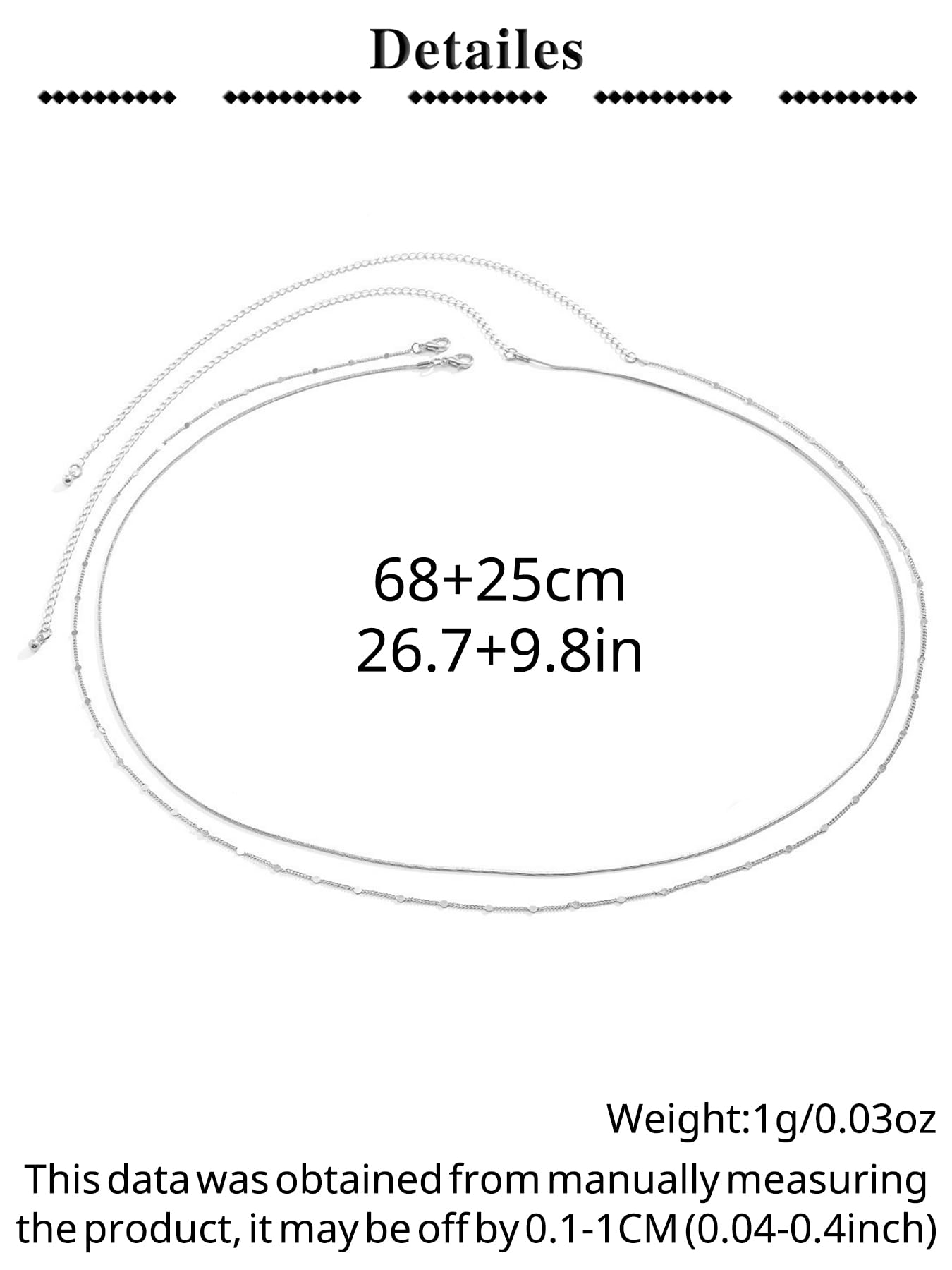 MODRSA 2pcs Layered Belly Chain Silver Waist Chain for Women Silver Waist Jewelry for Women Belly Chains Thin Stomach Jewelry Sexy Body Chains Non Tarnish Waterproof Summer Jewelry Trendy