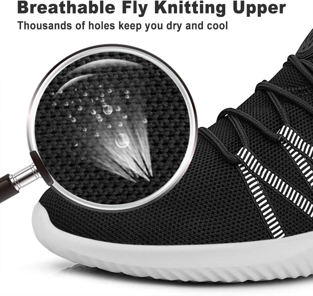Feethit Mens Slip On Running Shoes Breathable Lightweight Comfortable Fashion Non Slip Sneakers for Men