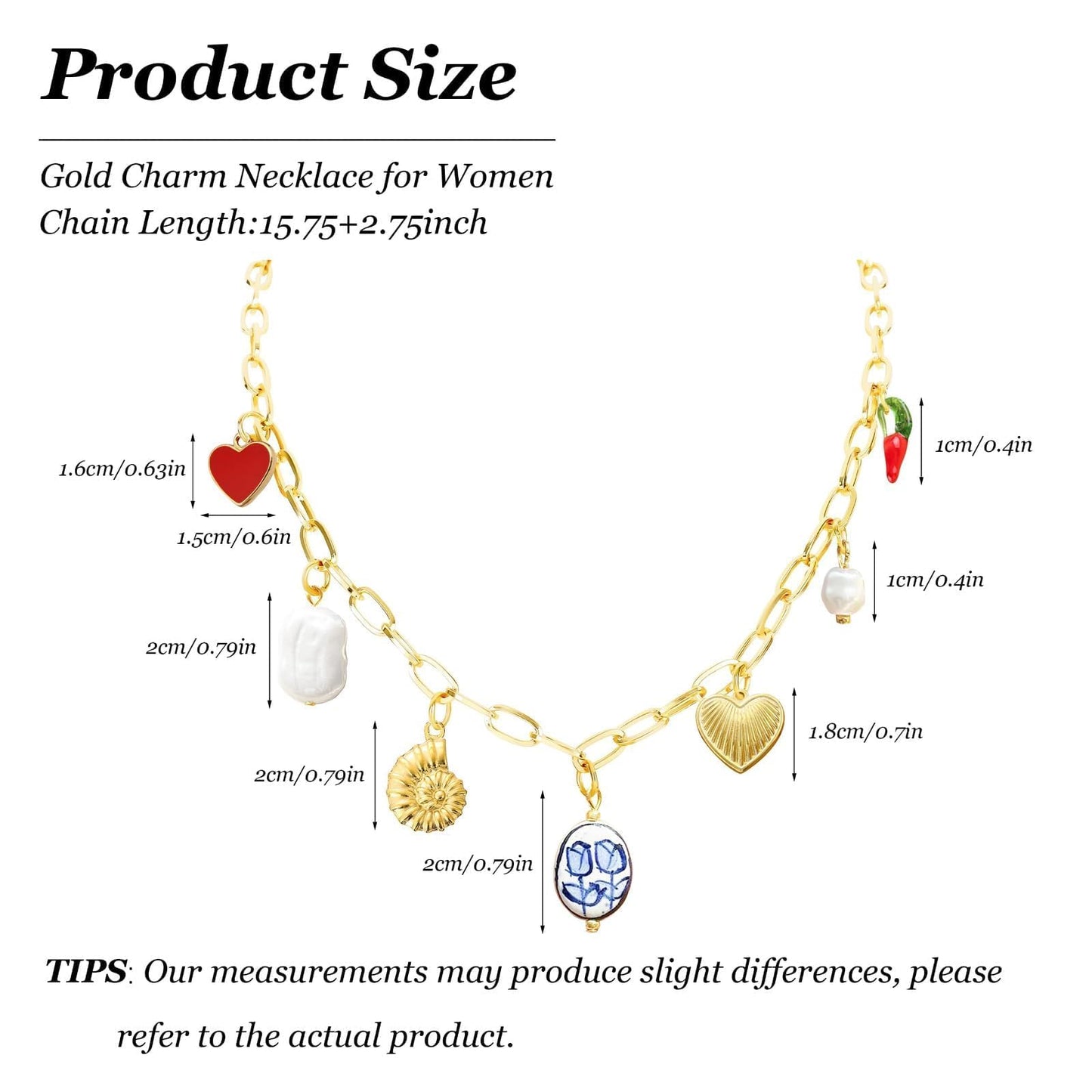 KummerSaprk Seashell Necklace Charm Necklace for Women Summer Vacation Jewelry for Women Starfish Sea Shell Pendant Jewelry Boho Beachy Stuff Accessories Gifts