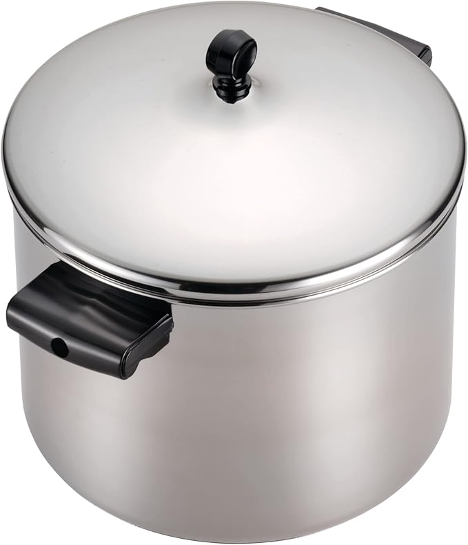 Farberware Classic Stainless Steel 6-Quart Stockpot with Lid, Stainless Steel Pot with Lid, Silver (Pack of 3)
