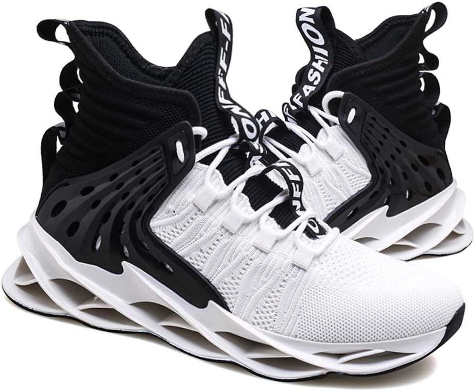 Hello MrLin Men's Running Shoes Non Slip Athletic Tennis Walking Blade Type Sneakers Hip Hop