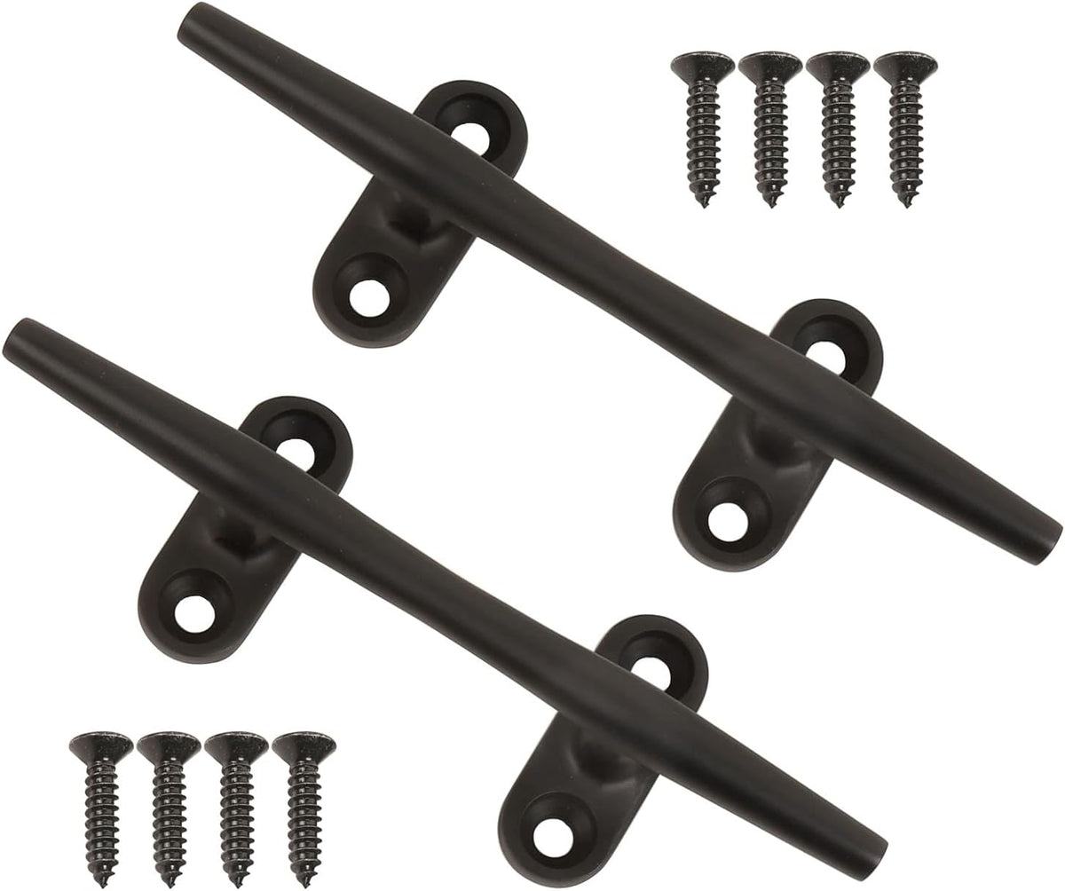 Boat Cleats 4 inch/5 inch/6 inch/8 inch Marine Dock Cleats Stainless Steel Boat Rope Cleat with Fasteners for Marine, Deck, Nautical Décor
