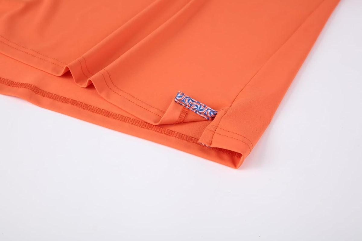 Alex Vando Mens Golf Shirt Moisture Wicking Quick-Dry Solid Short Sleeve Polo Shirts for Men