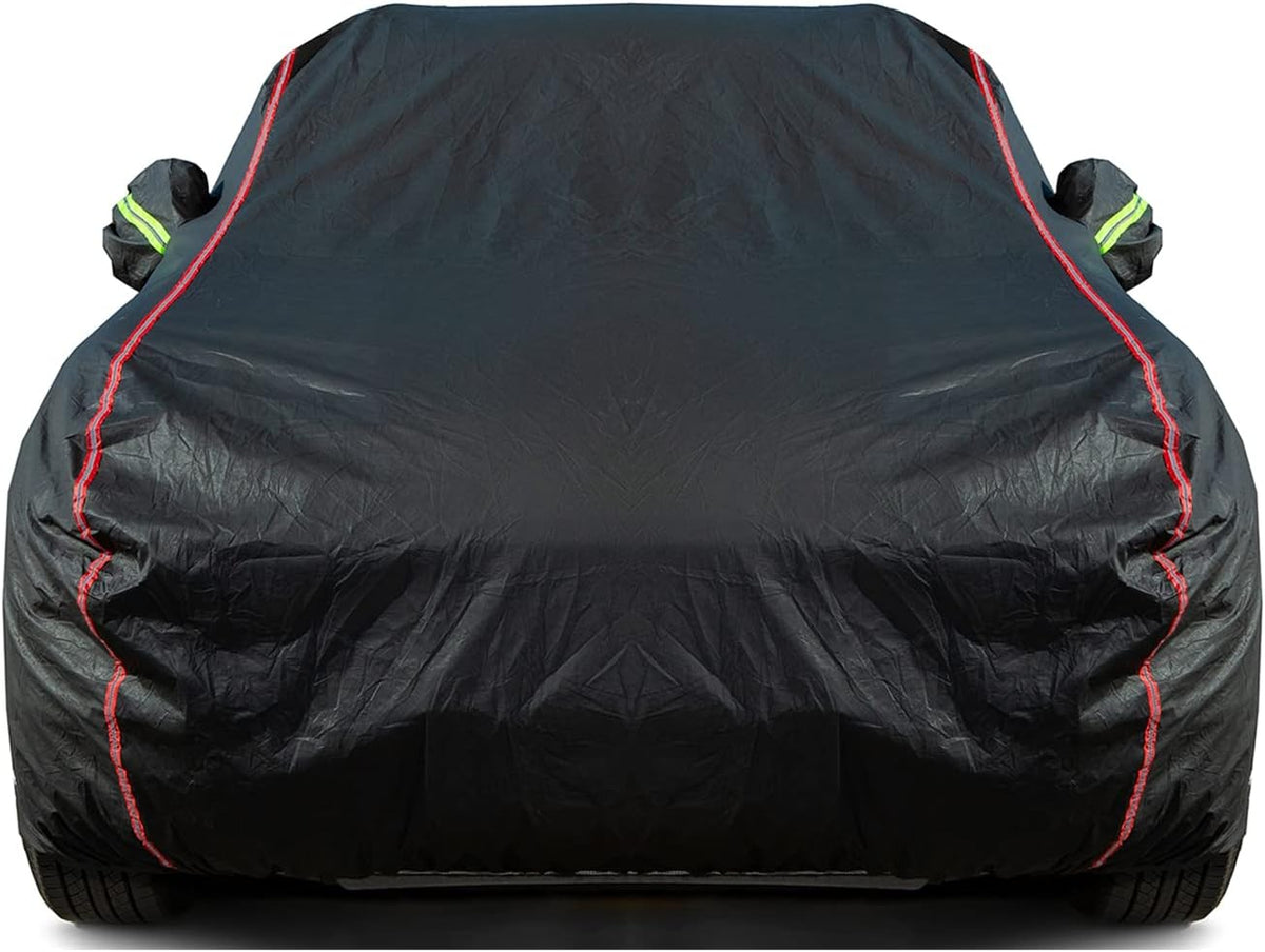 Breathable New Material, Waterproof Car Cover, Locks and Zipper Doors, Sunscreen Waterproof UV Prevention Snowproof Wind and Windproof,Suitable for Indoor Outdoor,for Sedan (178" to 189") B2