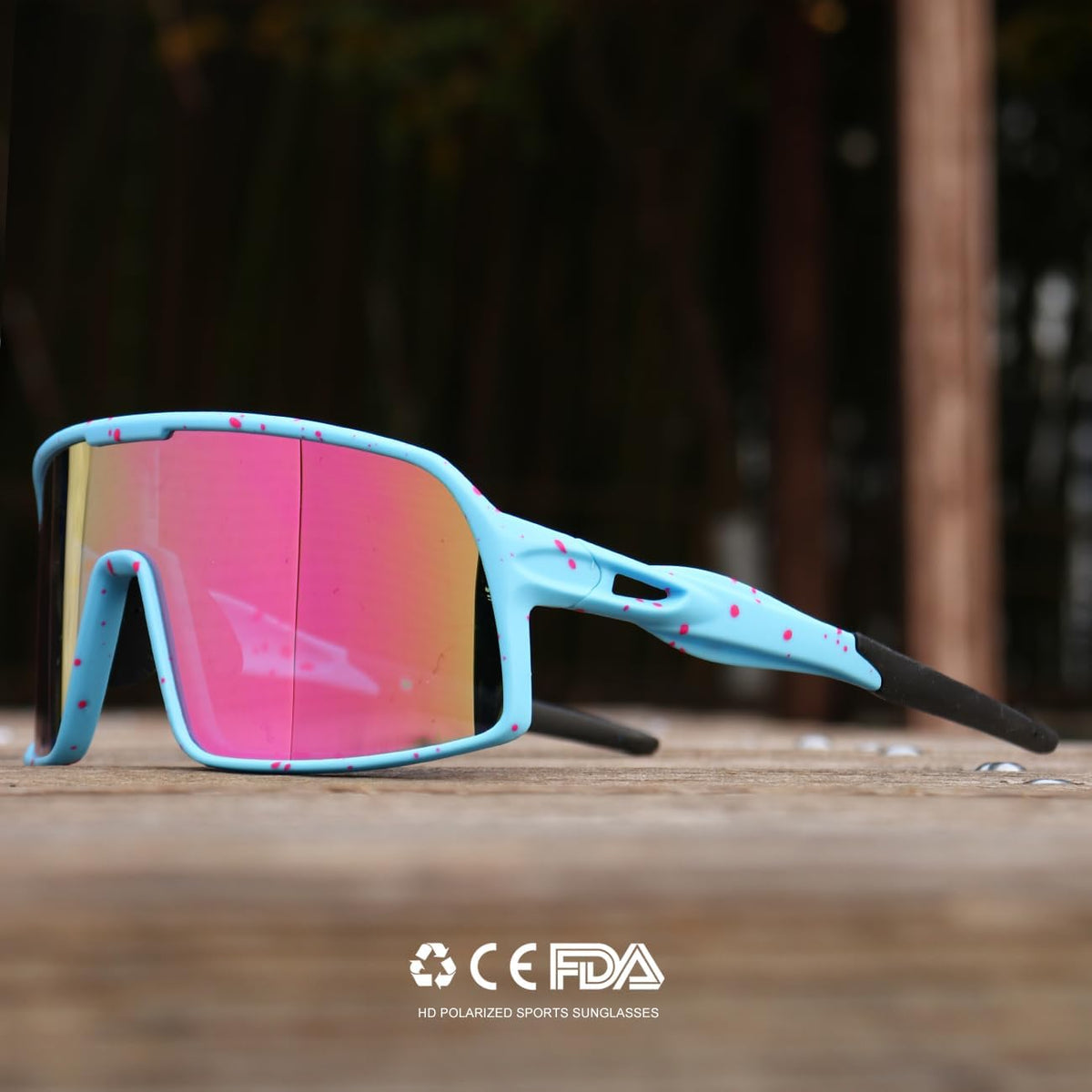 Polarized Sports Sunglasses for Men and Women Cycling Glasses UV Protection Goggles for Mountain Bike Running Fishing