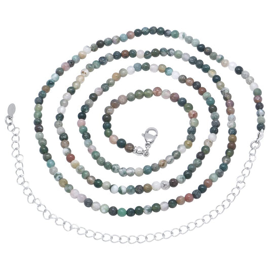 Waist Beads for Women, Gemstone Belly Chain Adjustable Beach Waist Jewelry Body Accessories for Women Girls Crystal Beaded Waist Chains (Indian Agate)