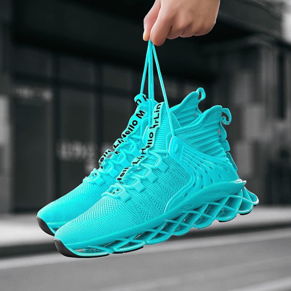 Hello MrLin Men's Running Shoes Non Slip Athletic Tennis Walking Blade Type Sneakers Hip Hop