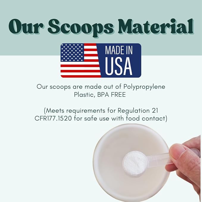 1/2 Tablespoon (1.5 Teaspoon | 7.5 mL) Long Handle Plastic Measuring Spoon for Coffee, Protein Powder, Pet Food, Spices, Grains, Dry Goods – Food-Grade BPA-Free (Pack of 25)