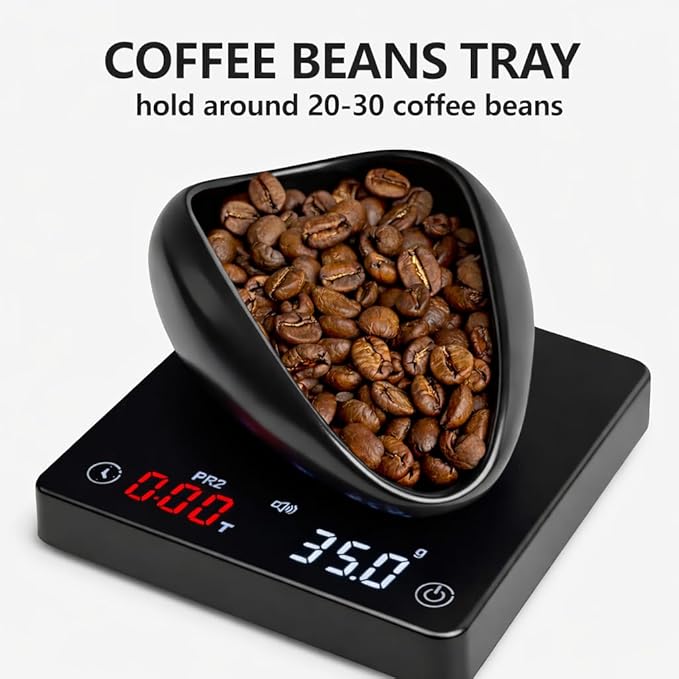 Coffee Bean Dosing Cup and Spray Bottle Kit For Espresso,Coffee Bar Accessories,Ceramic Single Dosing Tray For Coffee or Tea.Spray For Reducing Coffee Power Static (B-Bright Black)