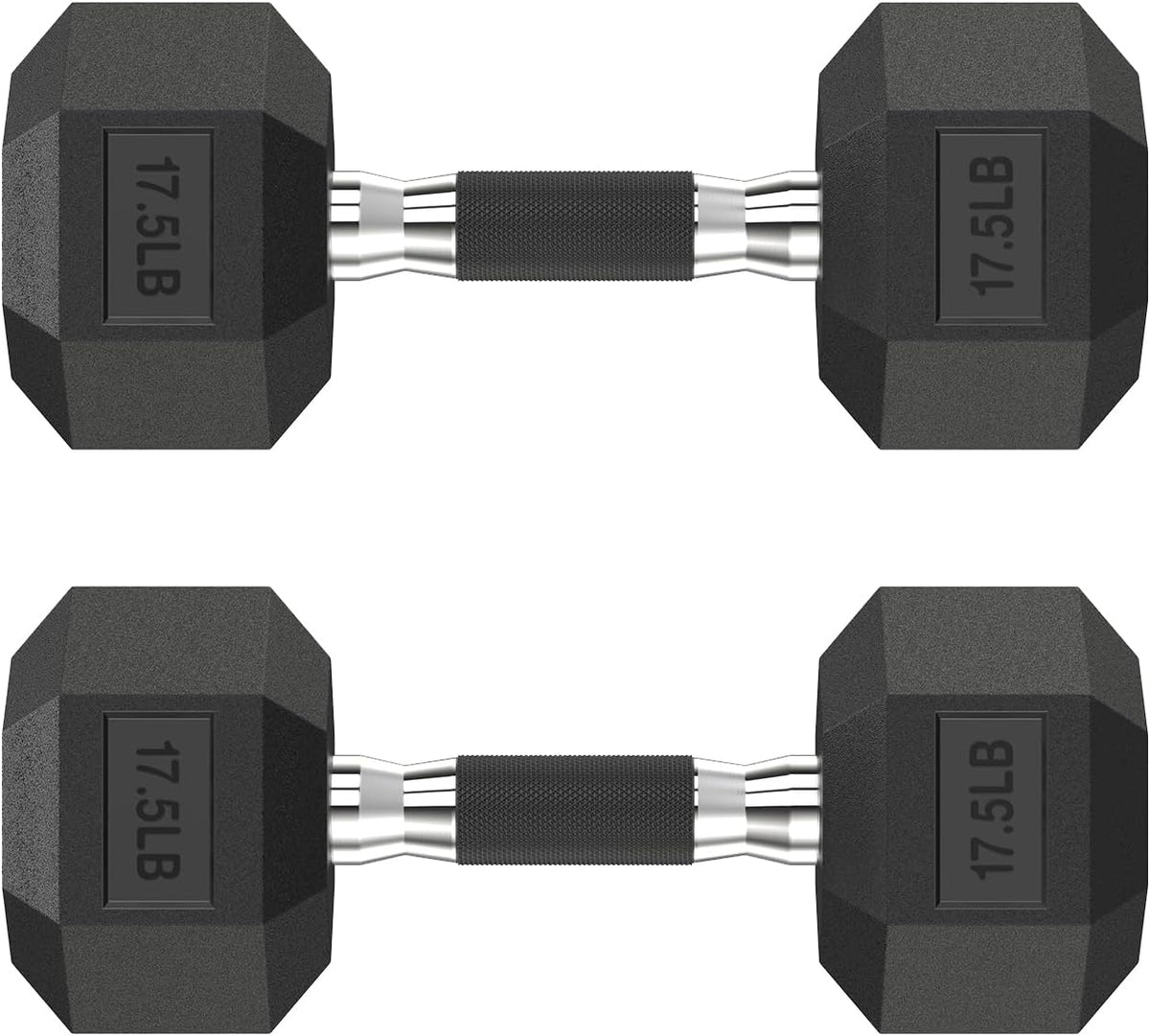Hex Dumbbell Set 2.5-400 lb, Rubber Encased Exercise & Fitness Dumbbells, Weights Dumbbells Set of 2, Hand Weight for Strength Training