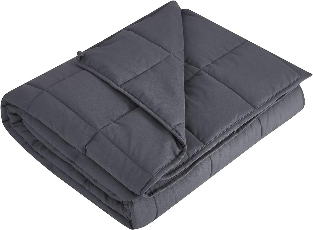 L'AGRATY Weighted Blanket - 36"x48" 5lbs Weighted Blanket Microfiber Material with Glass Beads Small Blanket for All-Season Summer Fall Winter Soft Thick Blanket