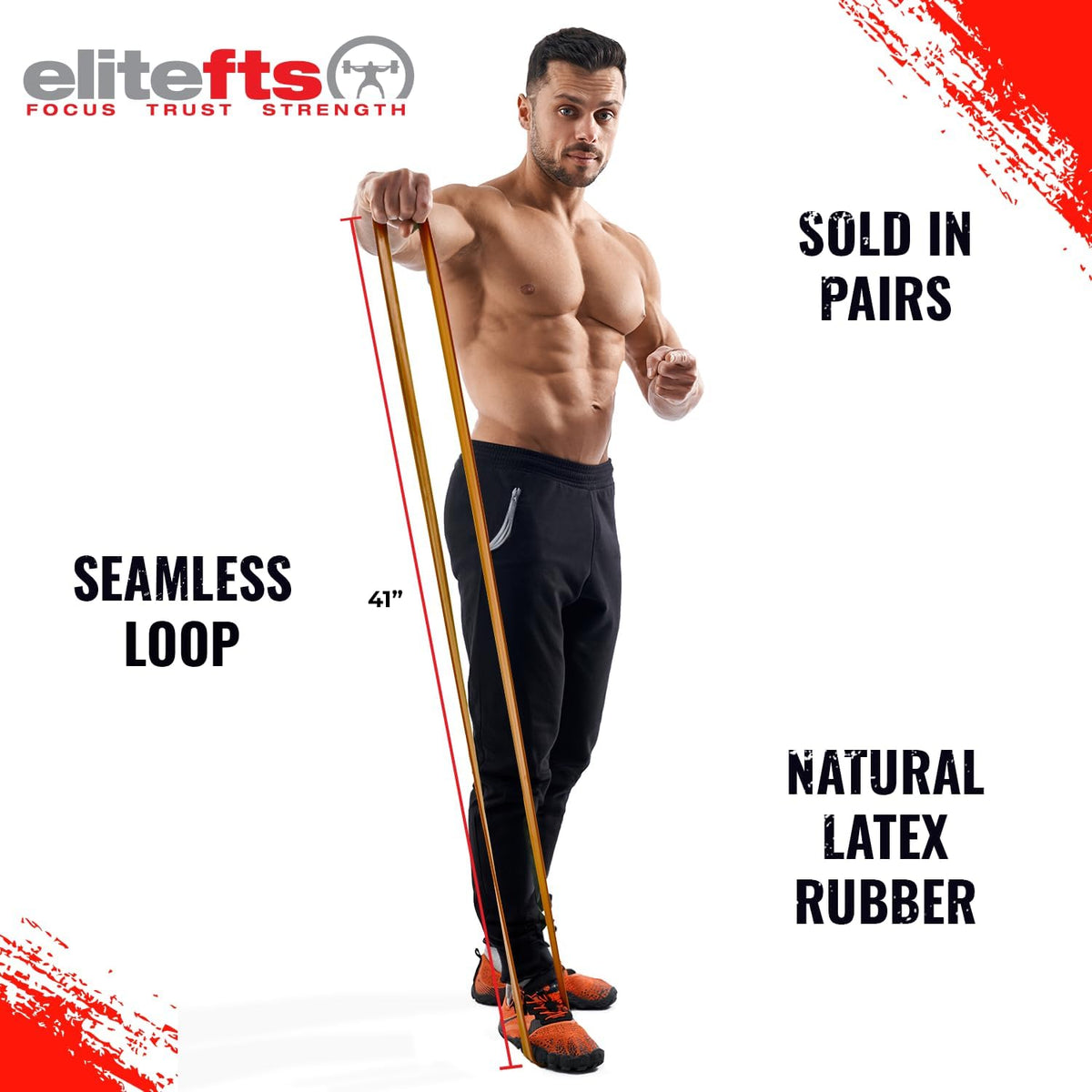EliteFTS Pro Resistance Band - Boost Core Stability and Flexibility with This Portable, Joint-Friendly Tool