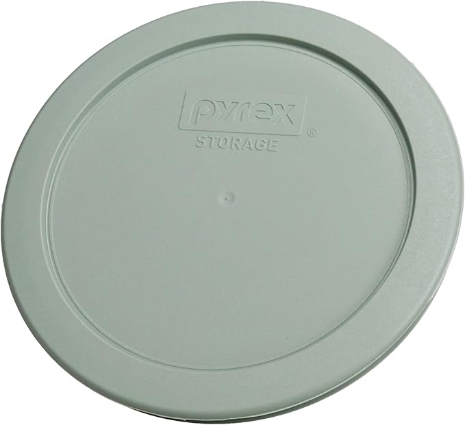 Pyrex (2) 7202-PC 1 Cup White Mint, (2) 7200-PC 2 Cup Rosewater Pink, (2) 7201-PC 4 Cup Tranquil Green, (1) 7402-PC 6/7 Cup Tarragon Green Food Storage Replacement Lids – Made in the USA