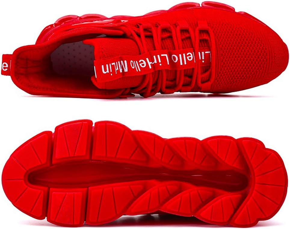 Hello MrLin Men's Running Shoes Non Slip Athletic Tennis Walking Blade Type Sneakers Hip Hop
