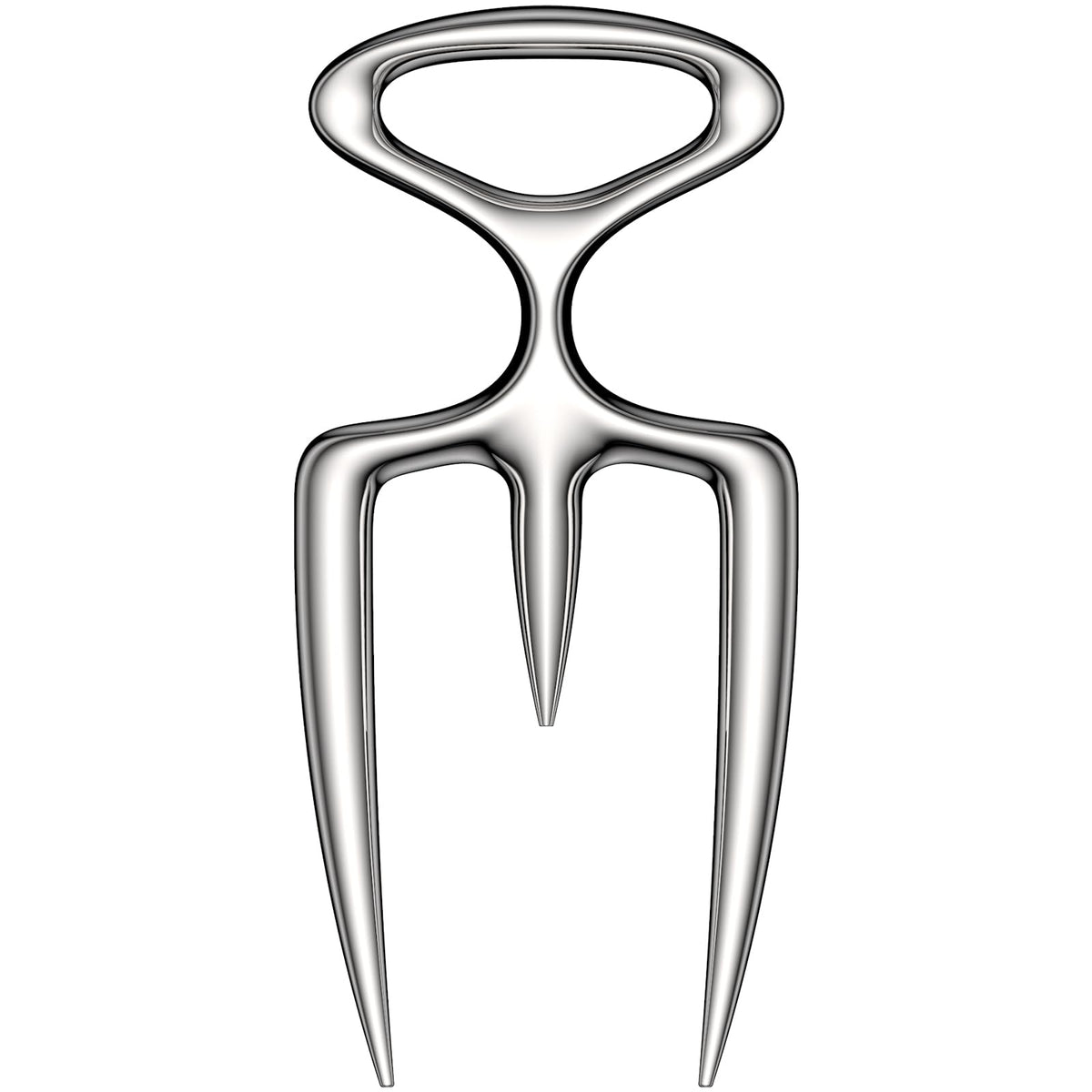 qAp quality art Practical-18/8 Stainless Steel Meat Carving Fork for Securely Holding and Slicing Large Cuts (6 Inch)