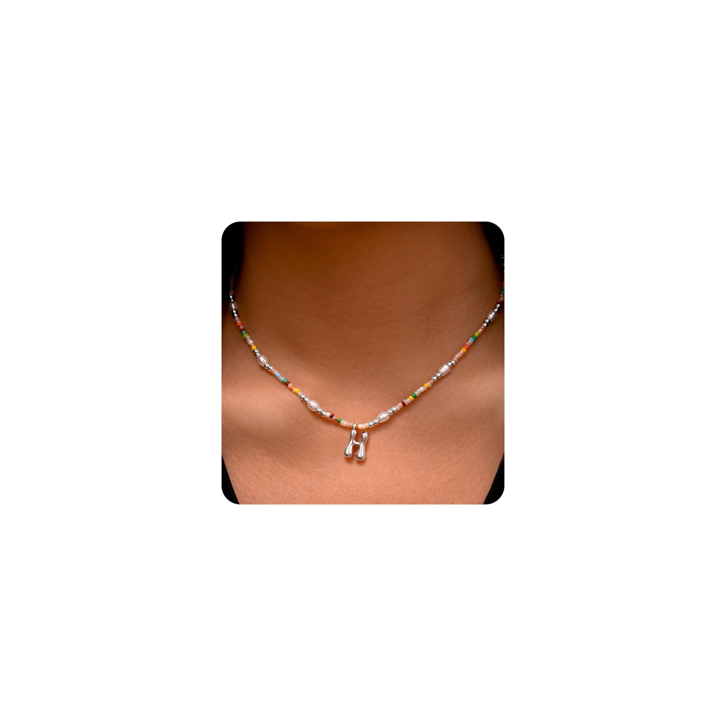 Ritach Pearl Necklaces for Women Girls - Initial H Necklace Letter Necklace for Girls Gifts for Teen Girl Gifts Trendy Stuff Initial Necklaces for Women Jewelry