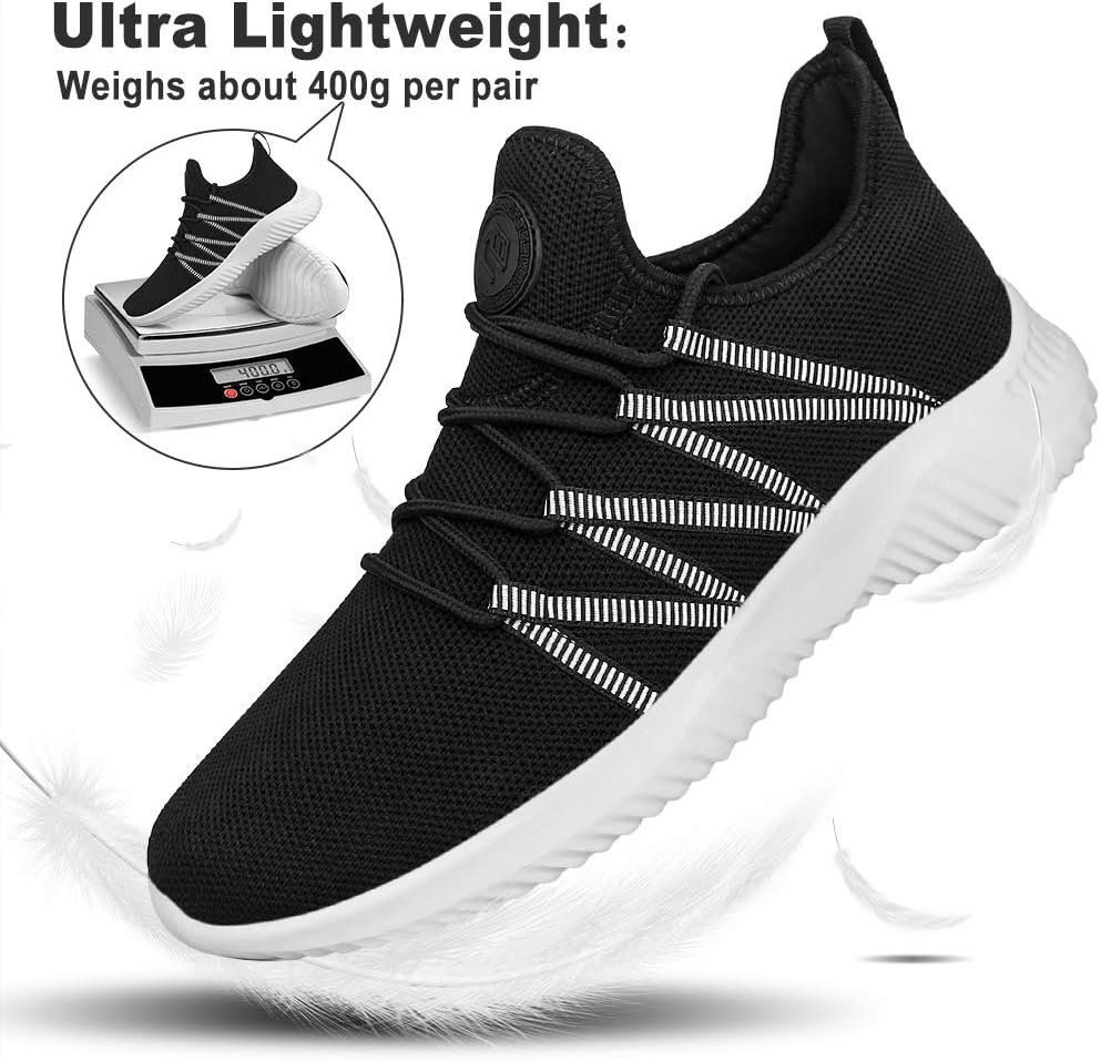 Feethit Mens Slip On Running Shoes Breathable Lightweight Comfortable Fashion Non Slip Sneakers for Men
