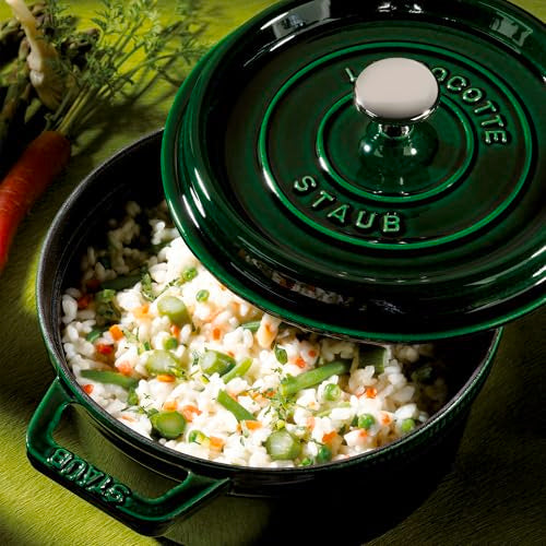 Staub Cast Iron Cocotte Made in France, 4-qt, Basil