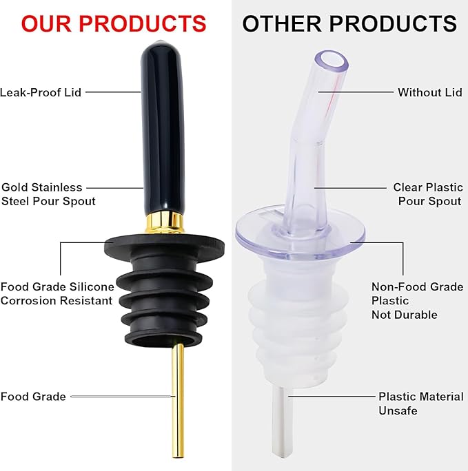 gegewawa Olive Oil Dispenser Bottle for Kitchen with Metal Spout, Glass Oil Bottles 7OZ, Elegant Glass Cooking Oil Dispenser for Kitchen-2pcs