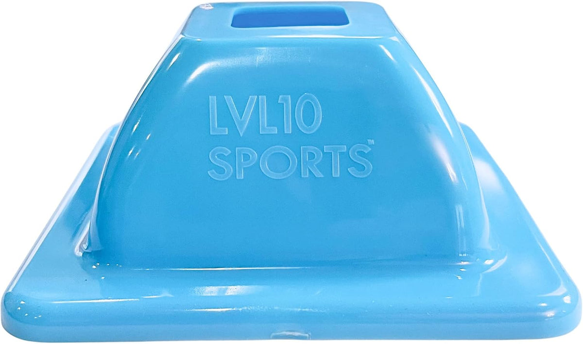 LVL10 Pro Training Cones - 2" Mini Soccer Cones for Sports Training - for Basketball, Football, Basketball and Agility Drills - Soccer Field Markers That Won't Crack, Slide or Fly