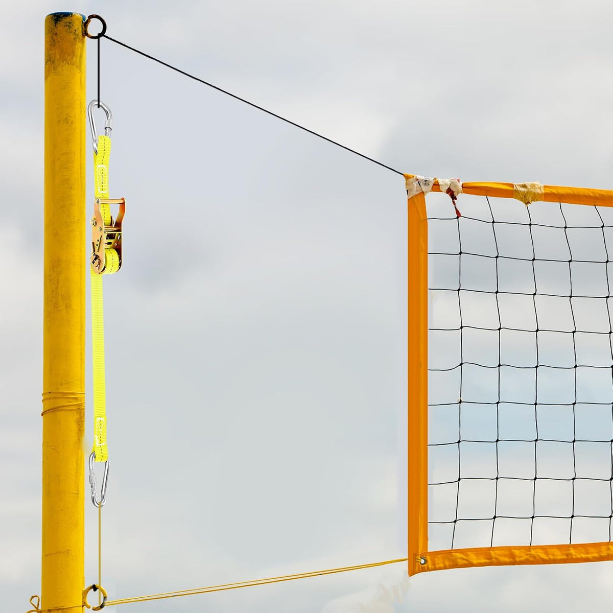 2 Pcs Volleyball Net Ratchet Strap Heavy Duty Net Tensioning Lever Ratchet Volleyball Poles Rope Tightener