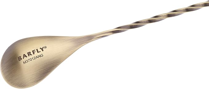 Barfly Teardrop Bar Spoon, 11 13/16" (30 cm), Antique Gold