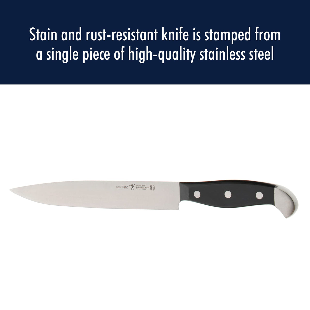 HENCKELS Statement Razor-Sharp 2-pc Carving Set, German Engineered Informed by 100+ Years of Mastery, Black/Stainless Steel