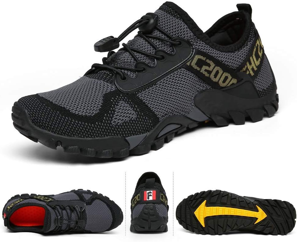 ABAO Hiking Shoes Men Women Outdoor Sports Shoes Non-Slip Breathable Sneakers Low Top Walking Shoes for Outdoor Trailing Trekking Walking Climbing Travel Lightweight
