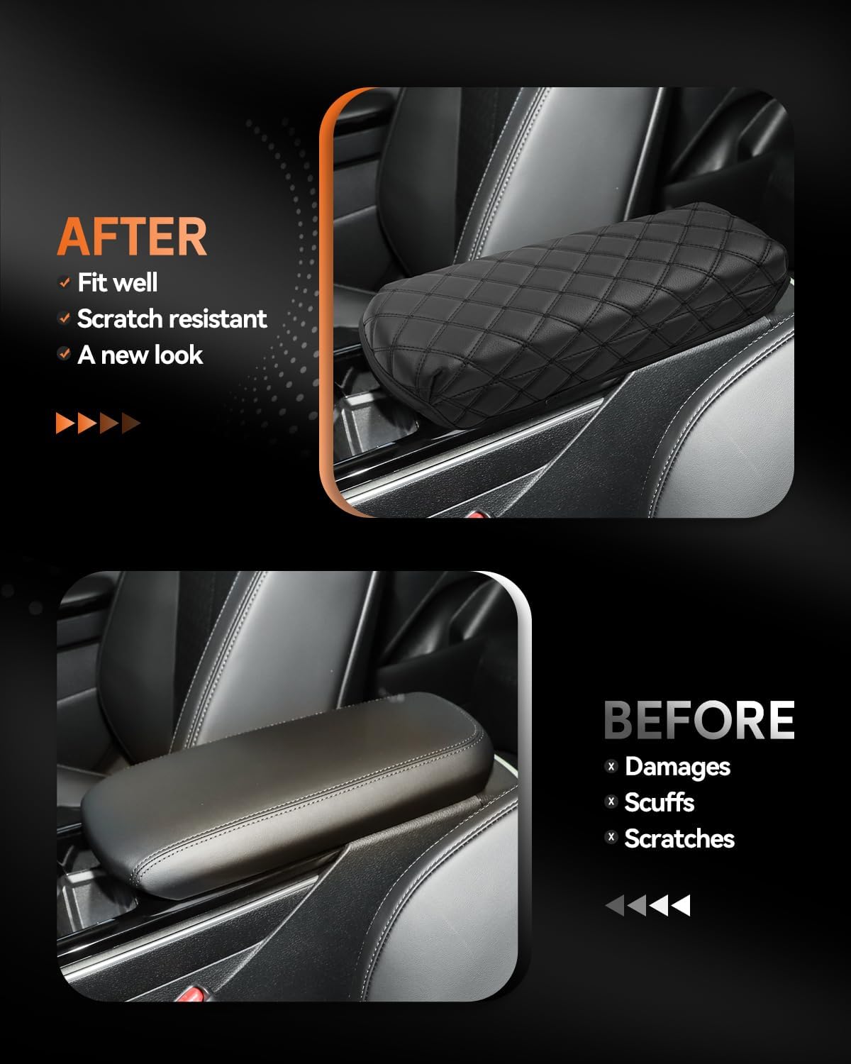 CDEFG for Kia K5 2021-2025 Center Console Cover Armrest Box Cover for K5 (LXS, GT-Line, GT, EX) 2022 2023 2024 2025 Accessories Arm Rest Protector