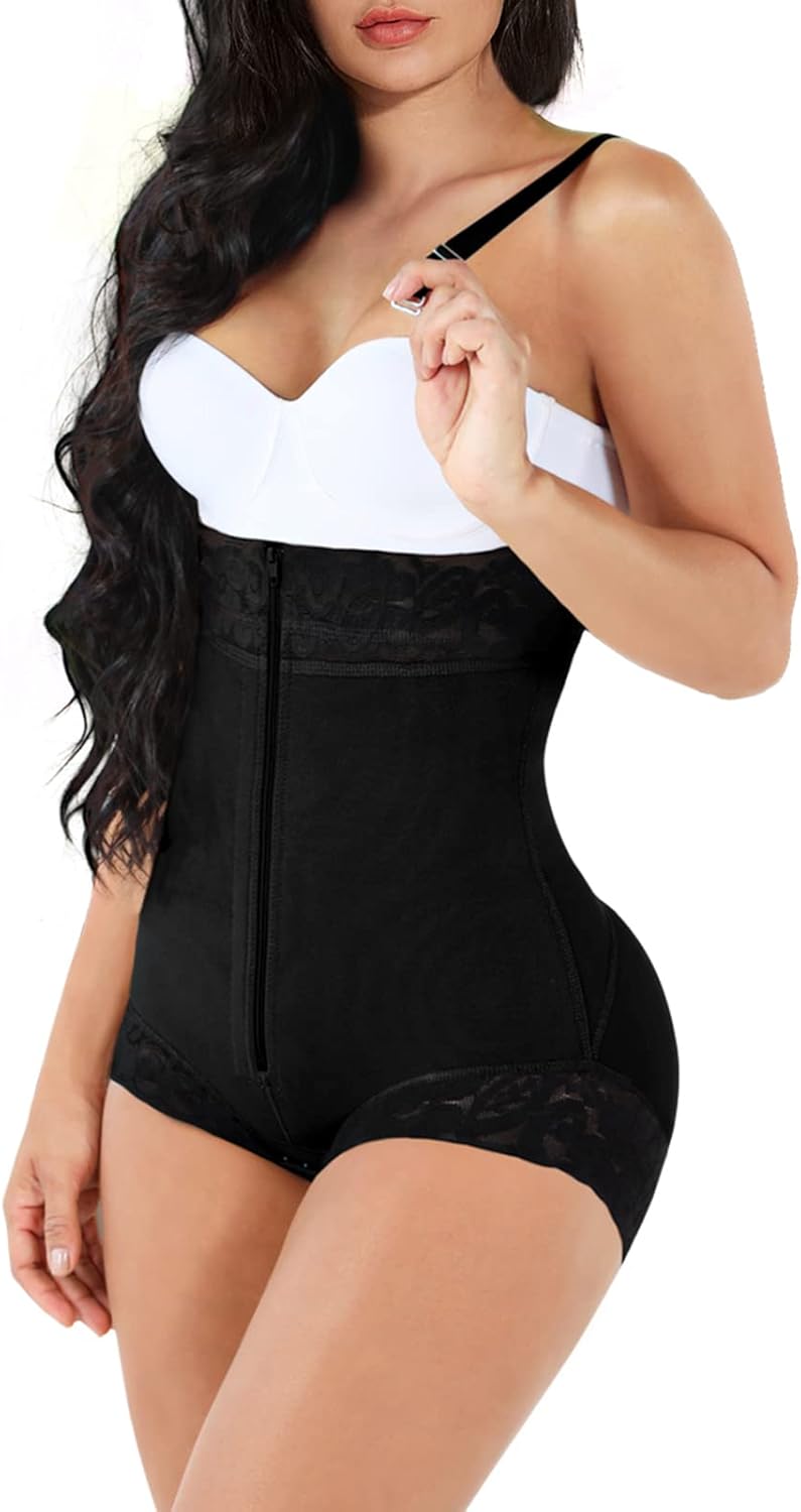 Shapewear for Women Tummy Control Fajas Colombianas Body Shaper Butt Lifter Compression Garment Open Bust Bodysuit