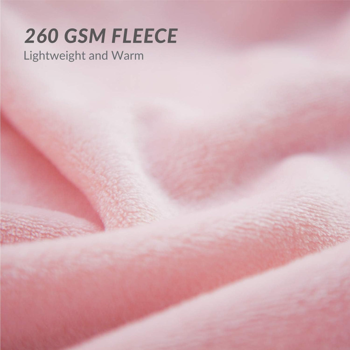 Bedsure Fleece Blankets Queen Size Pink - Bed Blanket Soft Lightweight Plush Fuzzy Cozy Luxury Microfiber 90x90 inches