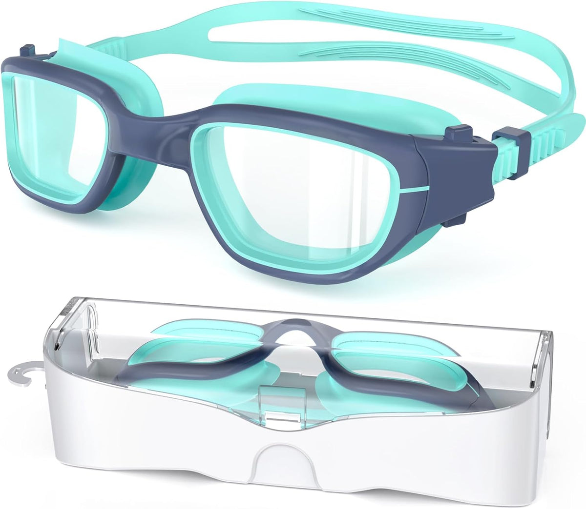 Kids Swim Goggles,Swimming Goggles for Kids 6-14, Anti-Fog UV Protection Pool Glasses for Boys Girls