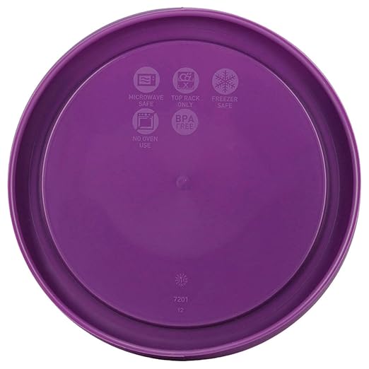 Pyrex 7201-PC Round 4 Cup Storage Lid for Glass Bowls (2, Purple)
