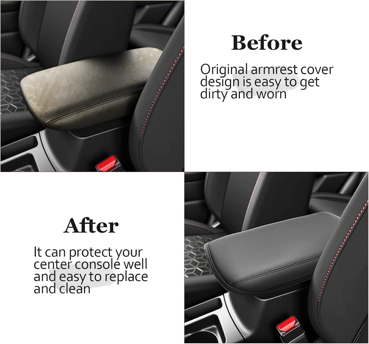 SKTU for 2021-2025 Mitsubishi Outlander Sport Center Console Cover for 2021-2025 Mitsubishi Outlander Sport Armrest Cover 2024 2025 Outlander Sport Accessories Outlander Sport Console Cushion-Durable