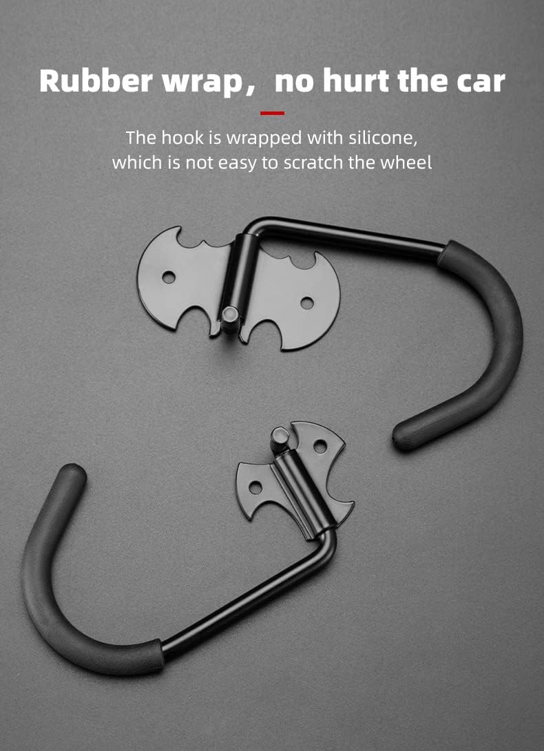 Bike Rack Garage Wall Mount Bicycles Hanger Storage Bike Stand Wall Hooks for Hanging Bike/Bicycles/Scooter Vertical Storage Adjustable Bikes in Indoor/Home/Office/Garage Storage