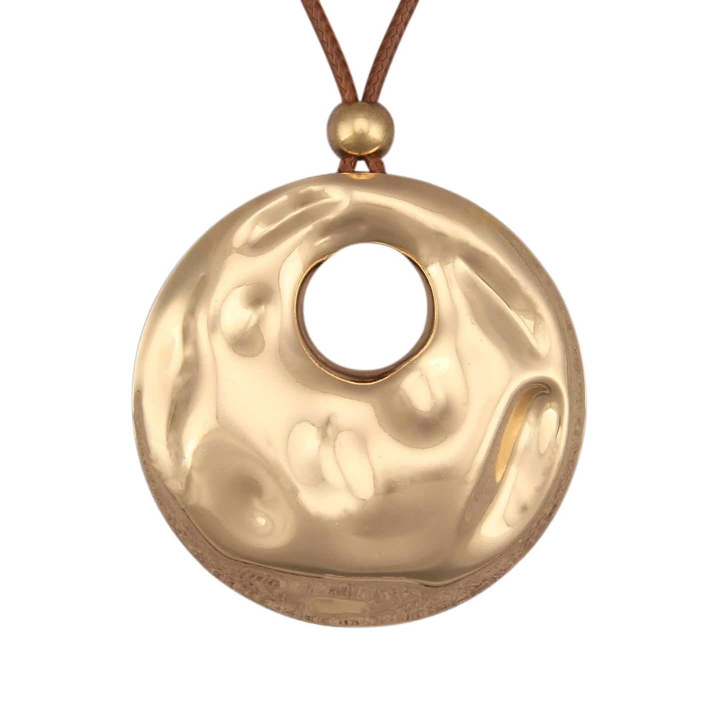 joymiao Boho Necklaces for Women Long Vintage Chunky Statement Necklace with Large Gold Pendant Bohemian Jewelry