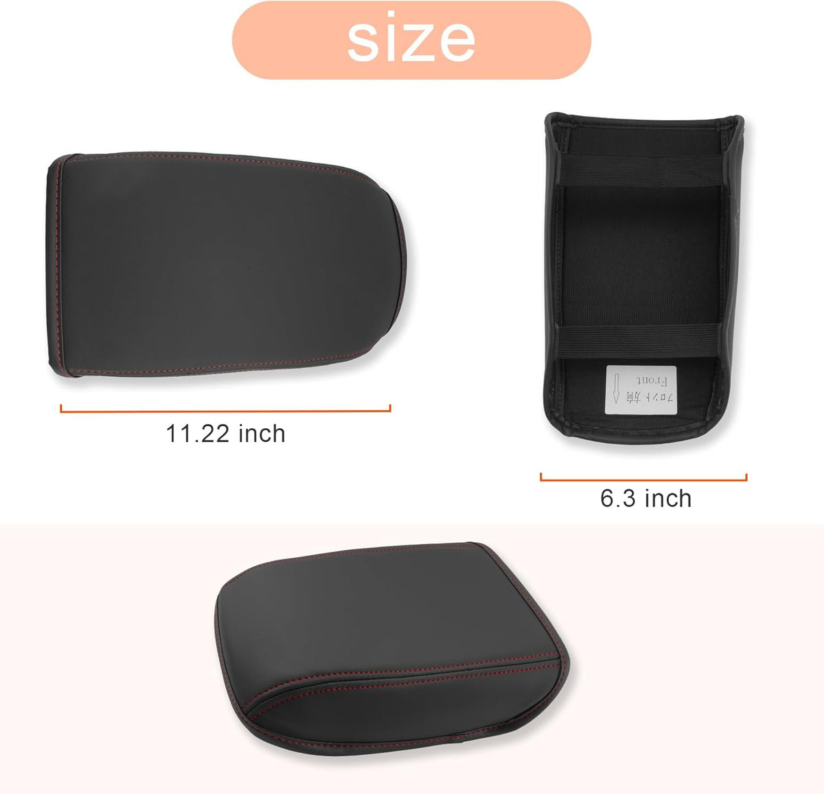CDEFG for Volkswagen Golf R VW GTI Golf 8 MK8 2020-2025 Center Console Cover Armrest Box Cover for Golf R/GTI Golf8 Accessories Console Arm Rest Protector