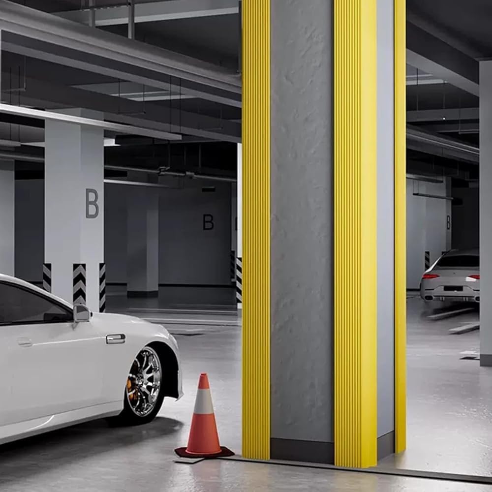 Garage Wall Corner Guards - High Resilience Sponge Corners Protectors for Parking Garages Table Corners Columns - Wall Corner Guard Kit(Size:2m-15pcs)