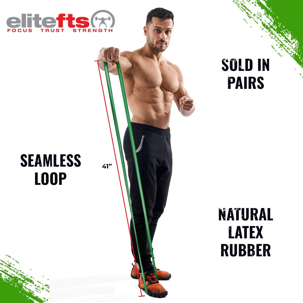 EliteFTS Pro Resistance Band - Boost Core Stability and Flexibility with This Portable, Joint-Friendly Tool