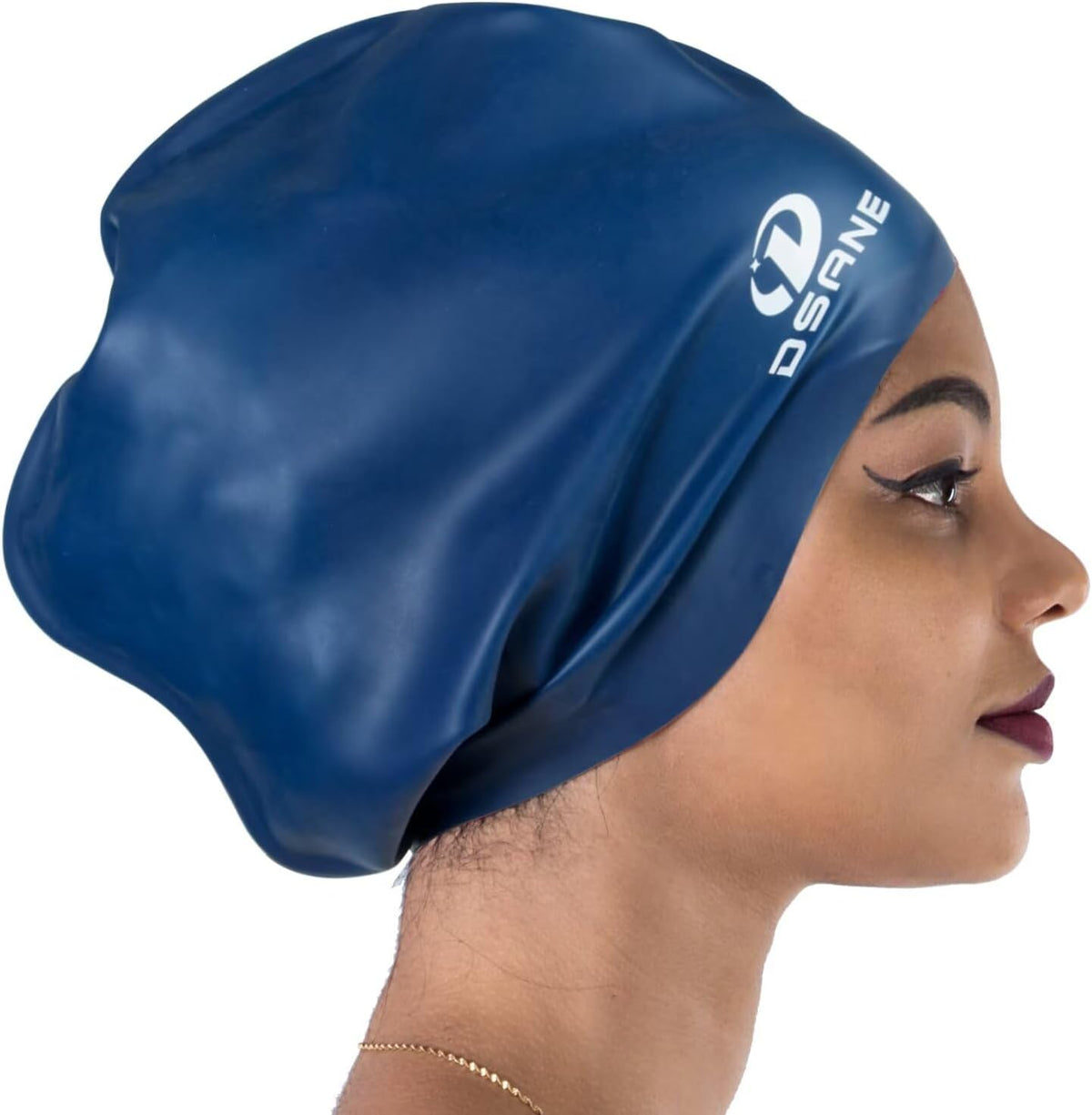 Dsane Extra Large Swimming Cap for Women and Men,Special Design Swim Cap for Very Long Thick Curly Hair&Dreadlocks Weaves Braids Afros Silicone Keep Your Hair Dry