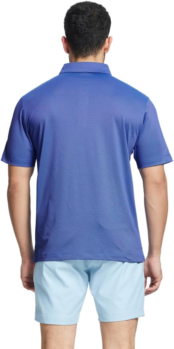 M MAELREG Golf Shirts for Men Dry fit Sports Jacquard Lightweight Performance Texture Short Sleeve Collared Polo Shirts