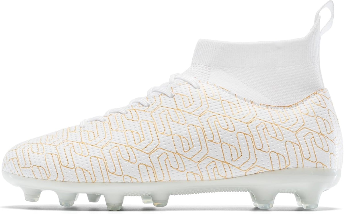 Kids Soccer Cleats Boys Youth Firm Groud Cleats for Girls High Top Trainning Football Shoes AG/FG