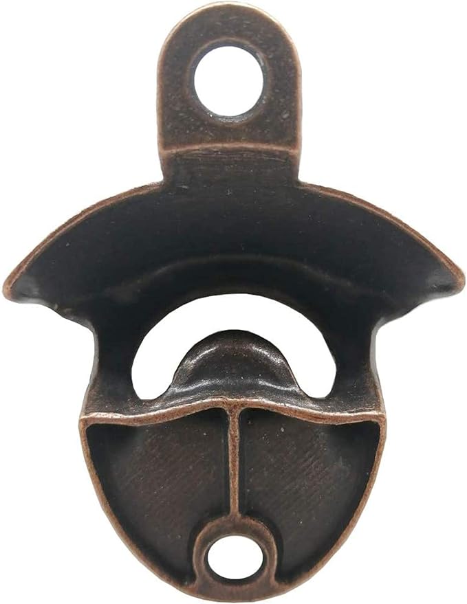 RONYOUNG 12PCS Wall Mounted Bottle Opener Vintage Beer Bottle Opener Suitable for Bars KTV Hotels Homes (Red Bronze)
