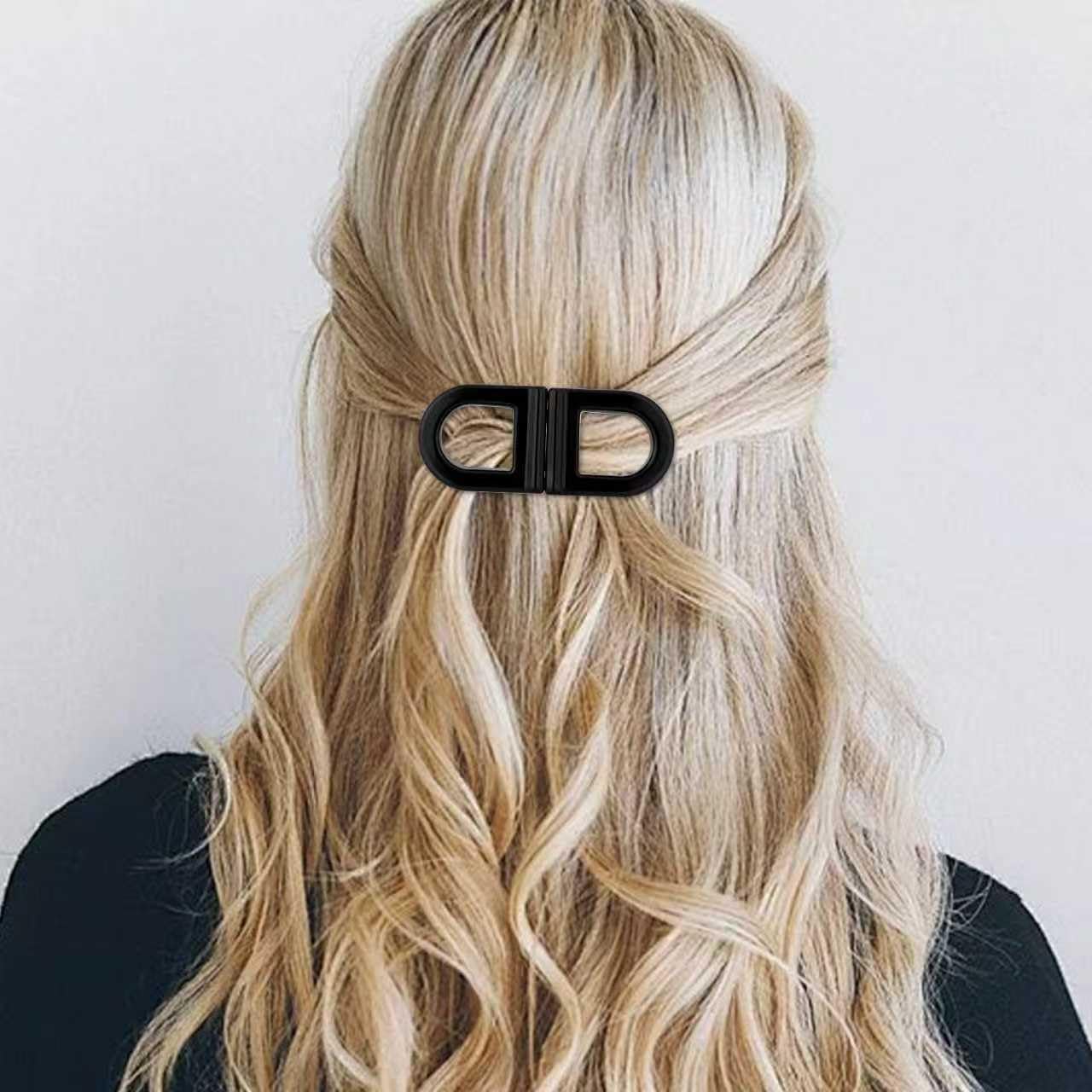 Magnetic Hair Clips, Strong Hold No-Slip Magnetic Hair Styling Clips, Clip No Crease Hair Types Strong Hold, Seamless 2-in-1 Design for Easy Everyday Hairstyles (New-4pcs)